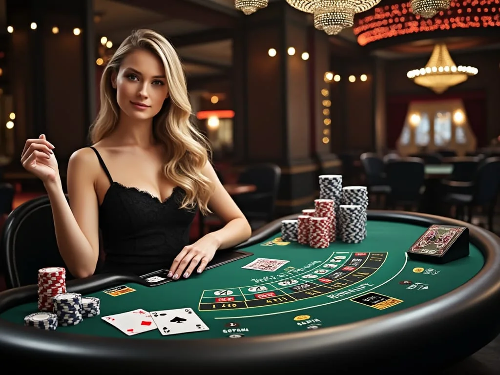 Tampilan ruang kasino live pada perangkat mobile